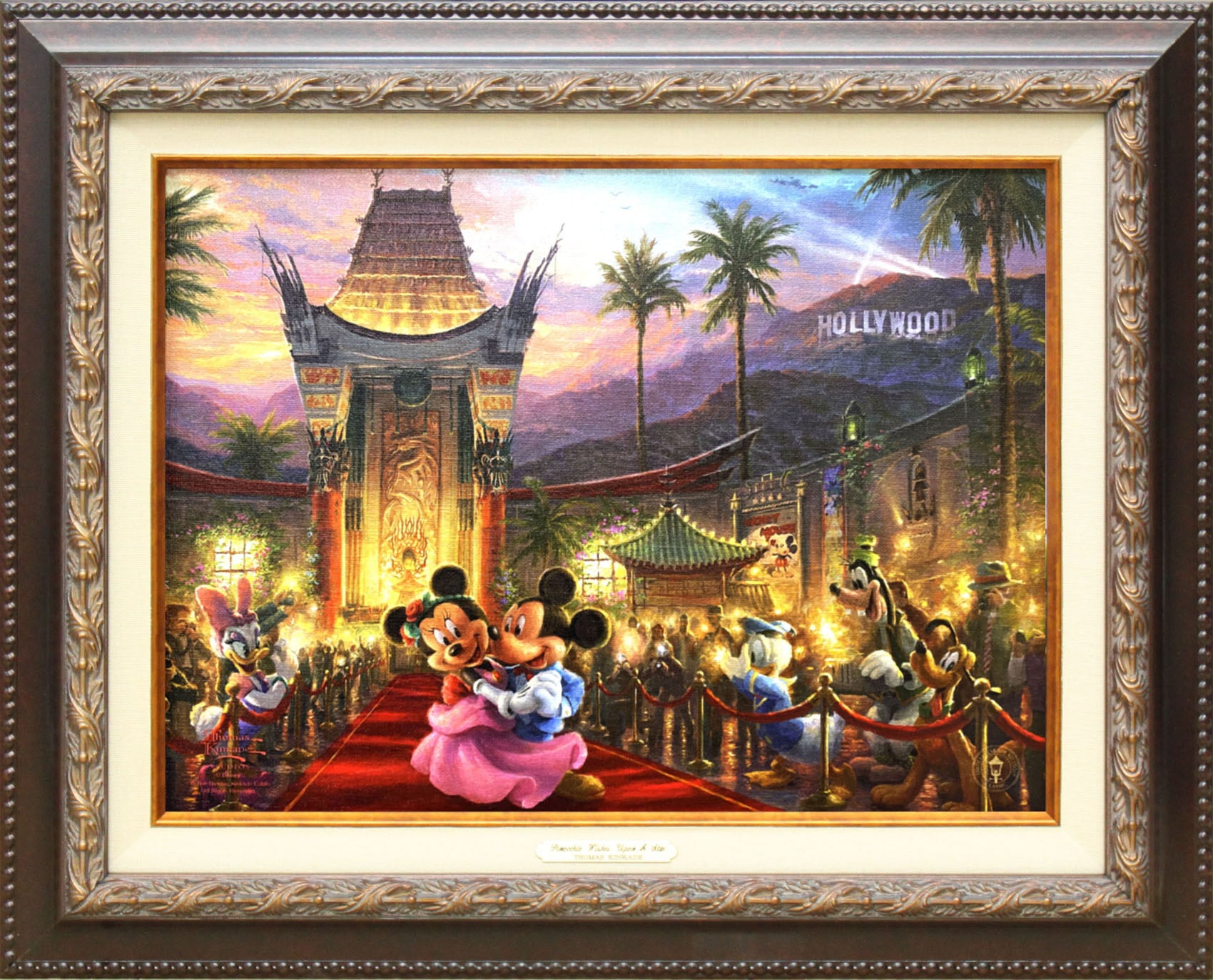 ディズニー絵画 ミッキー&ミニー/イン ハリウッド 作品証明書 ディズニー絵画 ミッキー&ミニー/イン ハリウッド 作品証明書