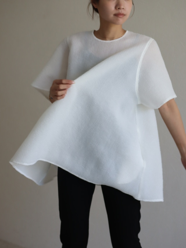sheer jacquard PO (white)