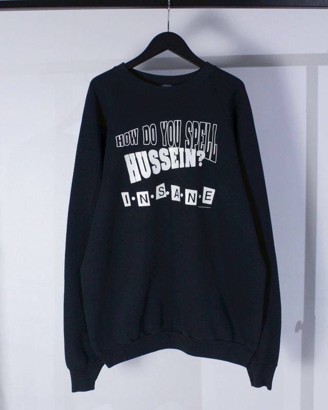 【Caka BLACK】90's Message Print Design Loose Sweat Shirt