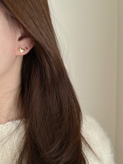 S925 スタッドハートピアス