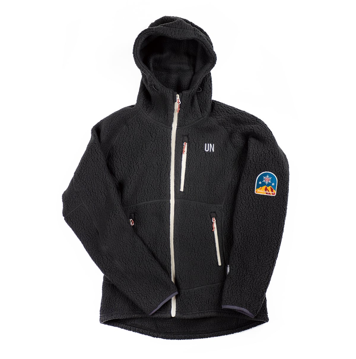 UN3500 Boa fleece hoody / Charcoalblack | unfudge ONLINE STORE