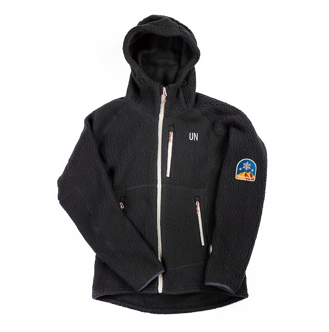 UN3500 Boa fleece hoody / Charcoalblack