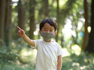 fog linen work　|　リネンキッズマスク　（幼稚園生～小学生低学年のお子さま用）