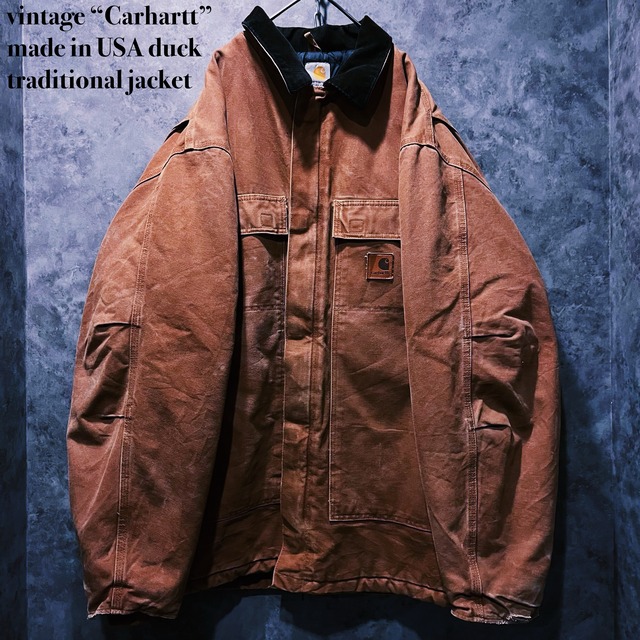 【doppio】vintage “Carhartt” made in USA duck traditional jacket
