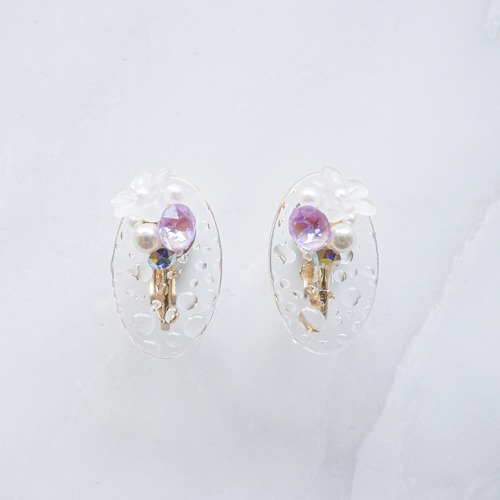 rain drops ( Oval / Crystal Lavender DeLite )