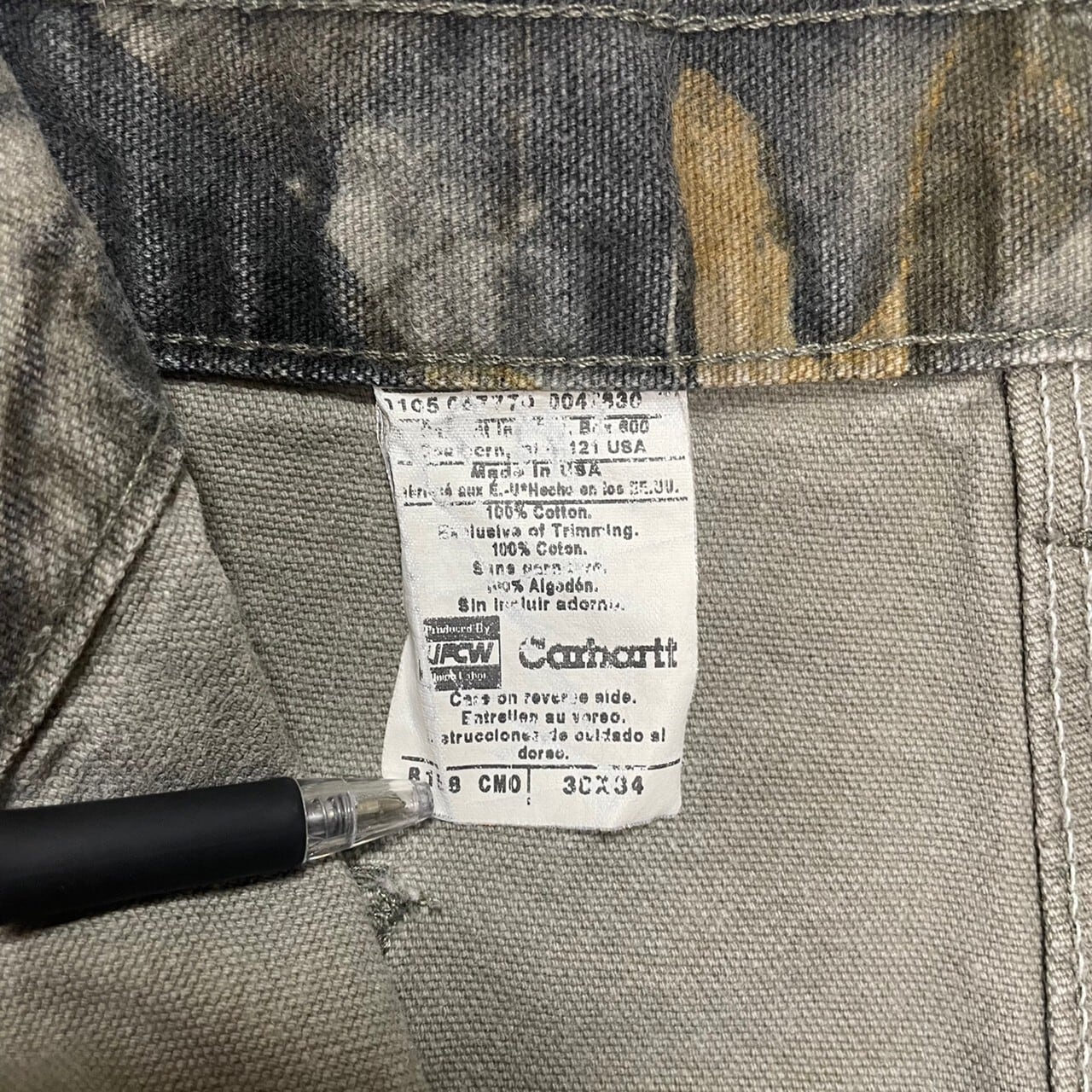 Made in USA】【W38×L34】Carhartt ペインターパンツ リアルツリーカモ ...