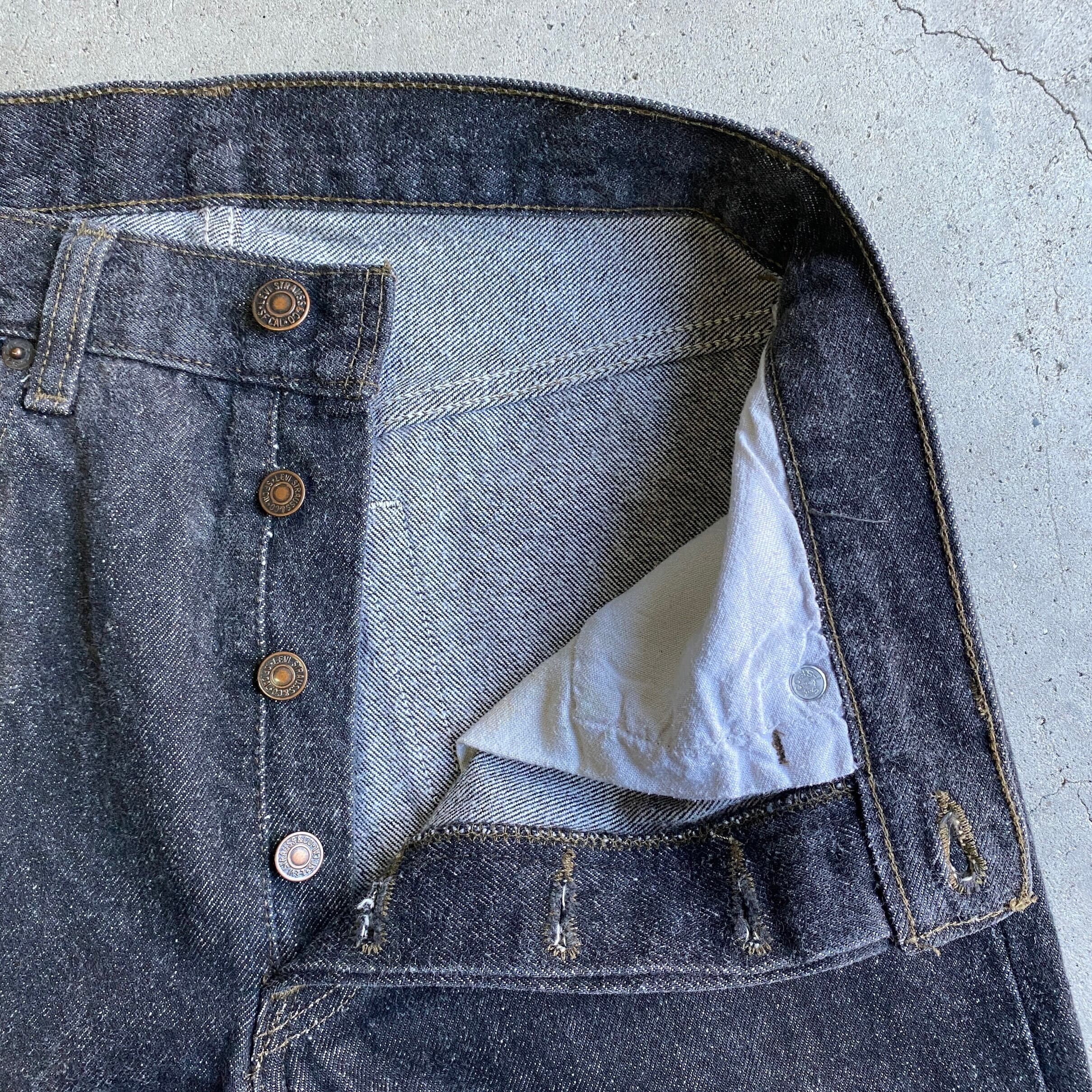 USA製 80年代 Levi's リーバイス 501-0658 先染め ブラックデニム ...