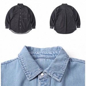 Vintage style denim shirt 1056