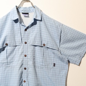 Mint XL Tropical Flats Shirt 水色 Patagpnia パタゴニア フィッシングシャツ トロピカルフラッツシャツ