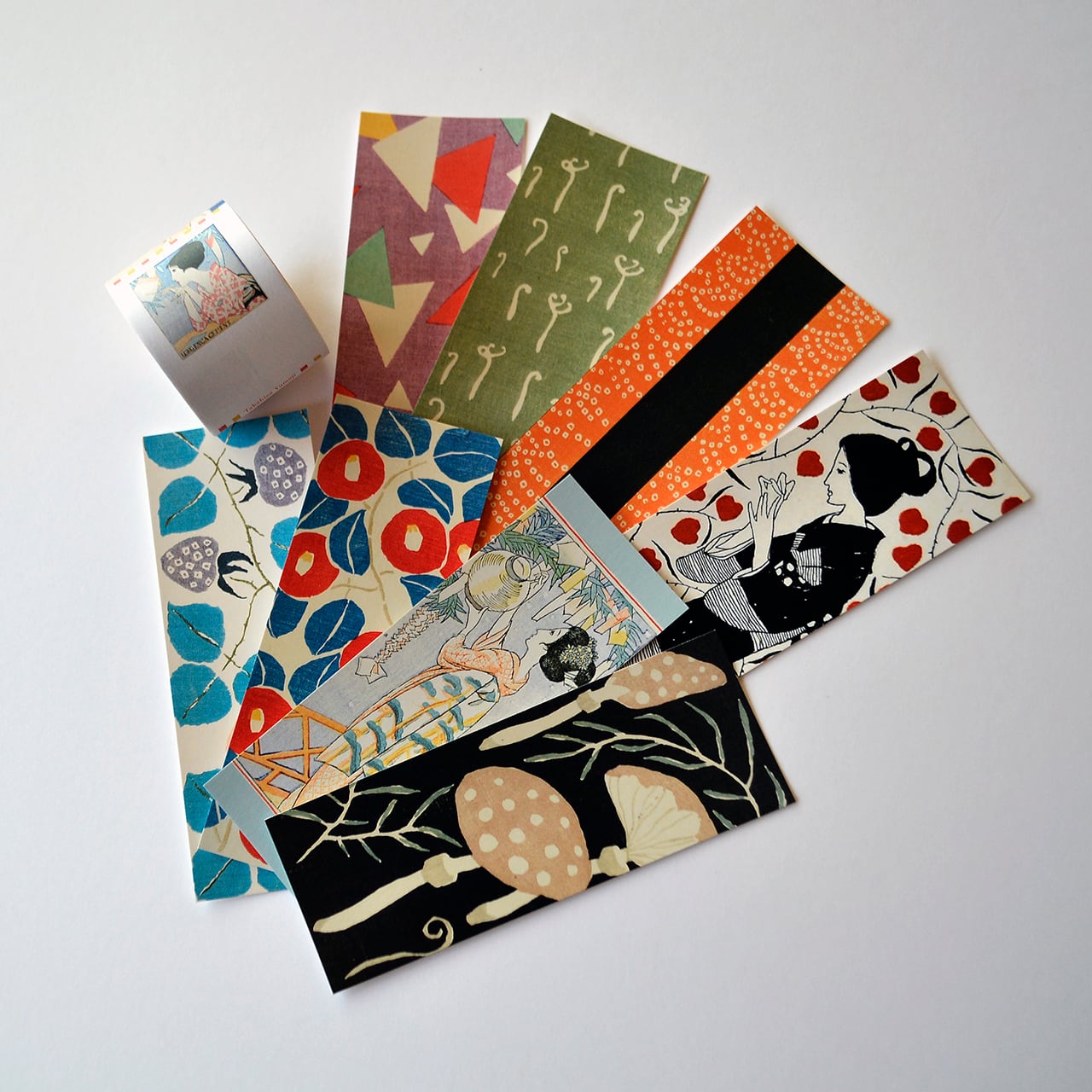 夢二繚乱」展 展覧会オリジナルブックマーク8枚＋ロールふせん《本と