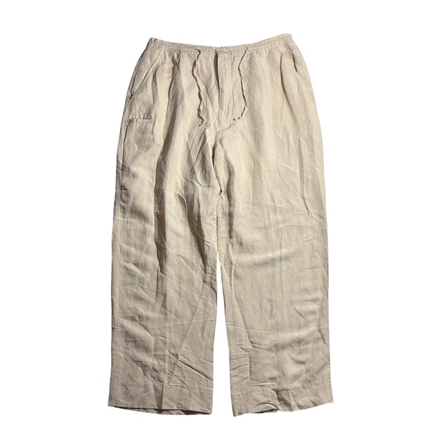 1990’s linen × viscose wide easy pants