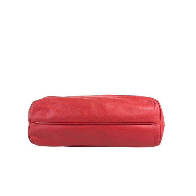 CELINE セリーヌ ショルダーバッグ レッド ブラゾン レザー vintage ヴィンテージ オールド mv242g