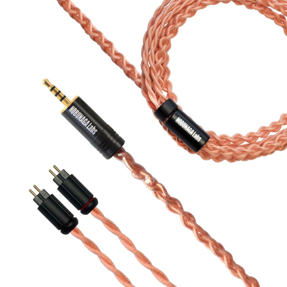 《SALE》【美品中古品】LORE(ロア) : NOBUNAGA Labs Advance:2.5mm4極バランス対応 カスタムIEM 2PINリケーブル