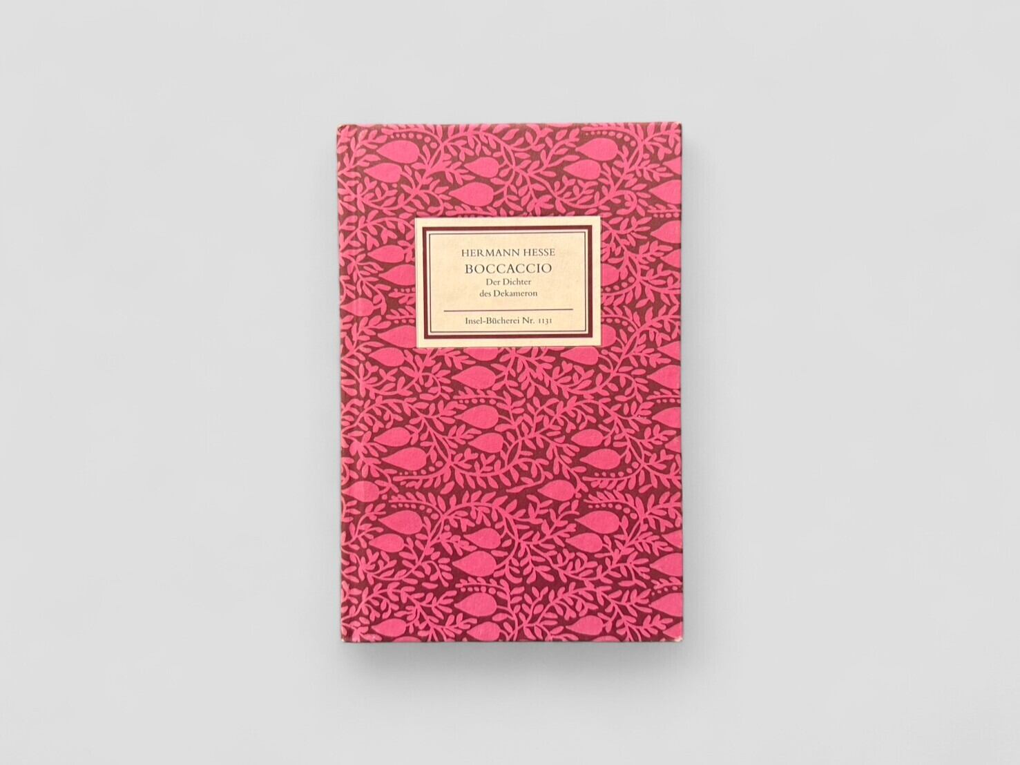 【SIB039】【Insel-Bücherei Nr.1131】Boccaccio. Ein Dichter des Dekameron(1995) /Hermann Hesse