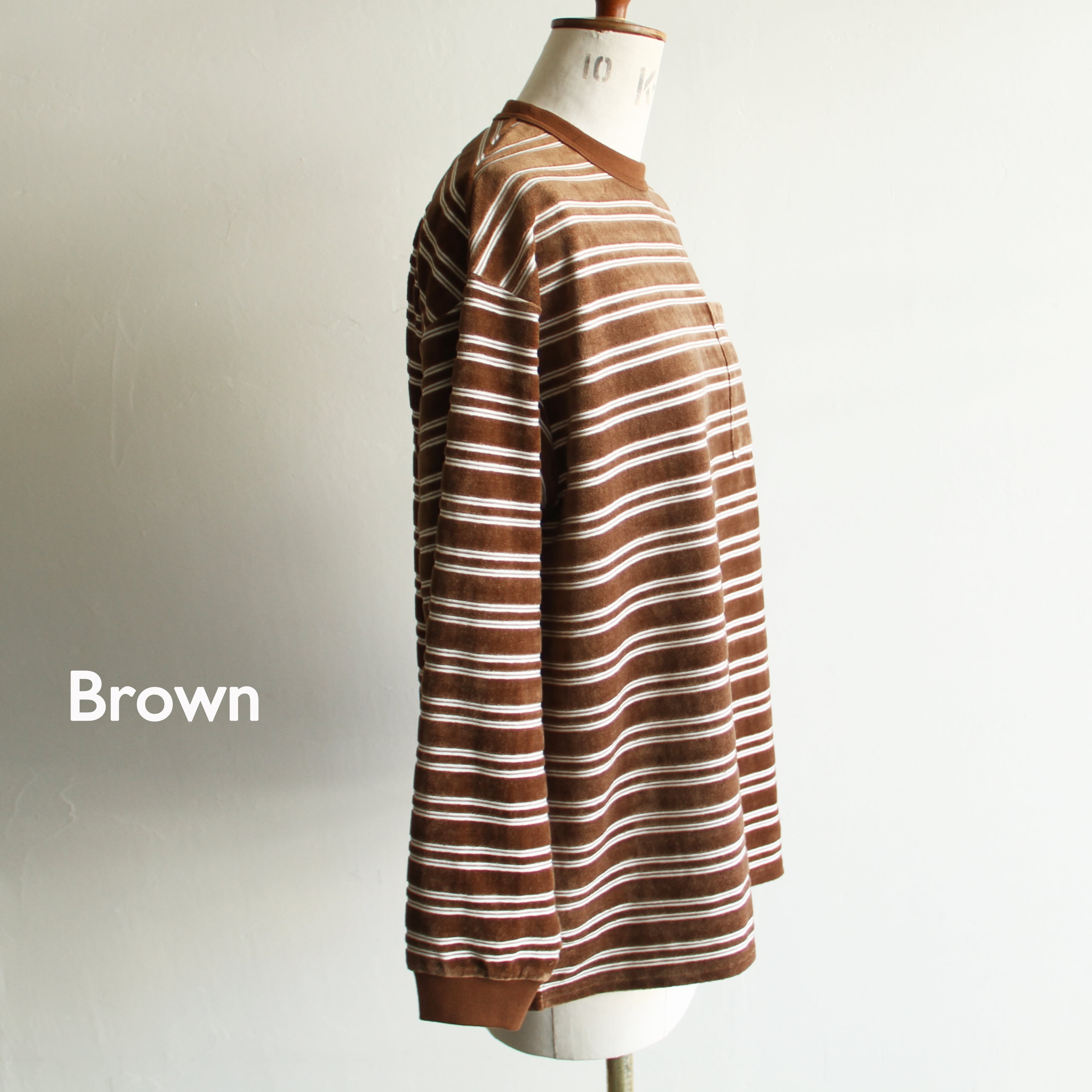 PHEENY【 womens 】Velvet border long sleeve | Terminal