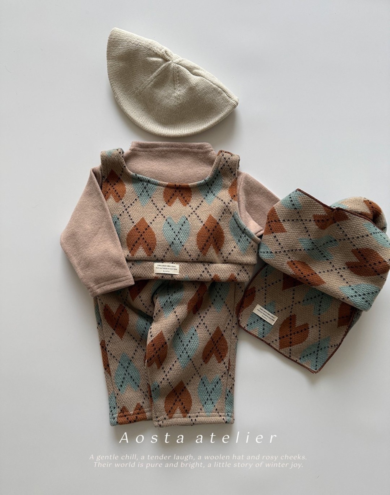 【Aosta】 プラウドT／モカ（70–110cm）2025冬 - 8