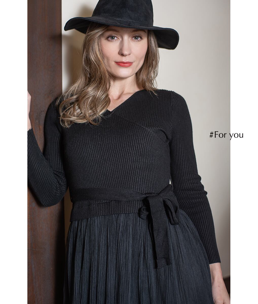 ニットチュールドッキングワンピ_e0001910070