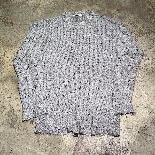 OUR LEGACY アワーレガシー POPOVER ROUNDNECK GREY BOUCLE (M2223PG) ニット SIZE44【表参道t07】