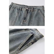 カーゴポケット フルレングスデニムパンツ af0457