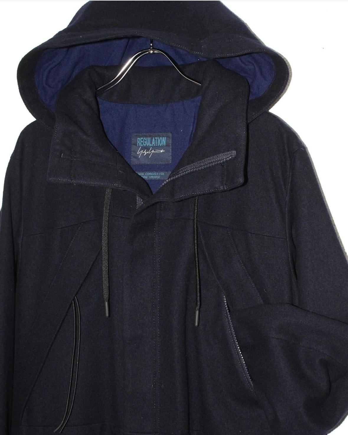 20AW REGULATION YOHJI YAMAMOTO Wool Hooded Coat | VOLAR