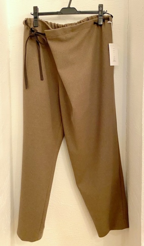 Double Jersey Wrap Pants　Brown