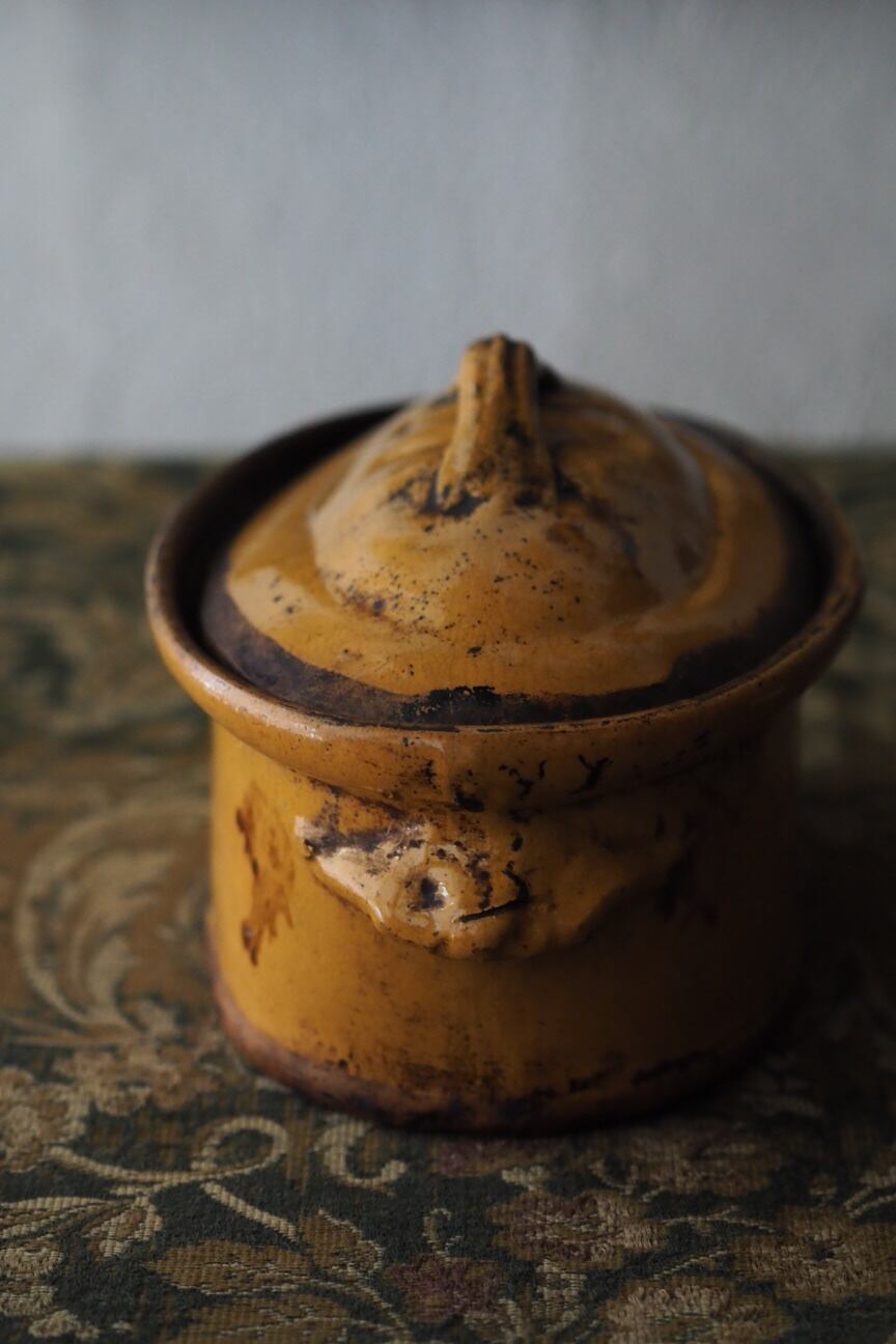 南仏テリーヌポット-antique pottery pot | アンティーク.ヴィンテージ