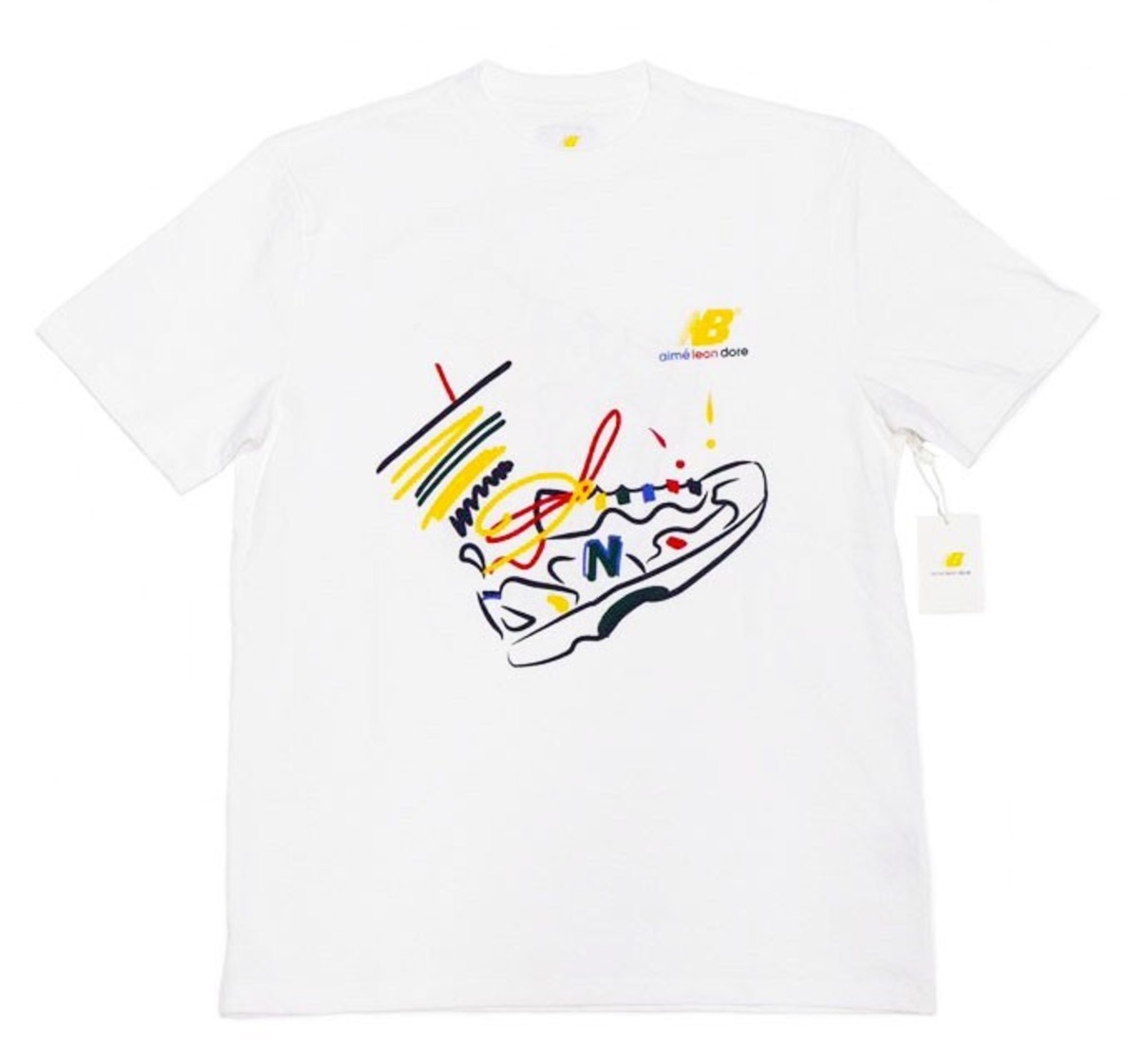 Aime leon dore/New Balance 827 Graphic Short sleeve T-shirts 