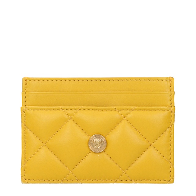 VERSACE ヴェルサーチ レディース ドキュメントケース レザー イエロー