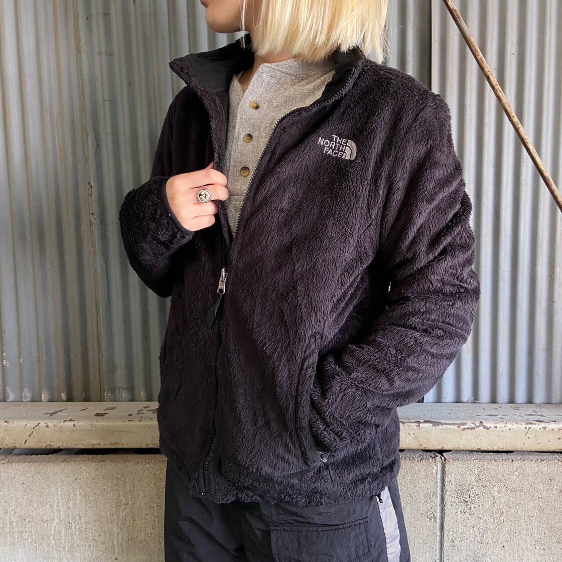 THE NORTH 貫い FACE フリースジャケット M ブラック 