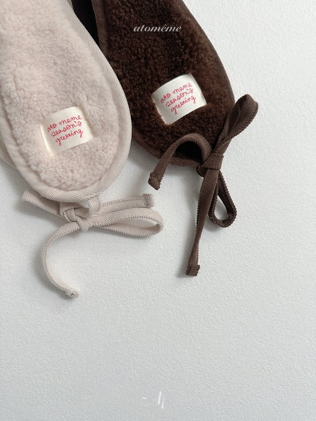 【取寄】atomeme|teddy earmuffs|テディイヤーマフ|FREE|baby&kids|25 winter