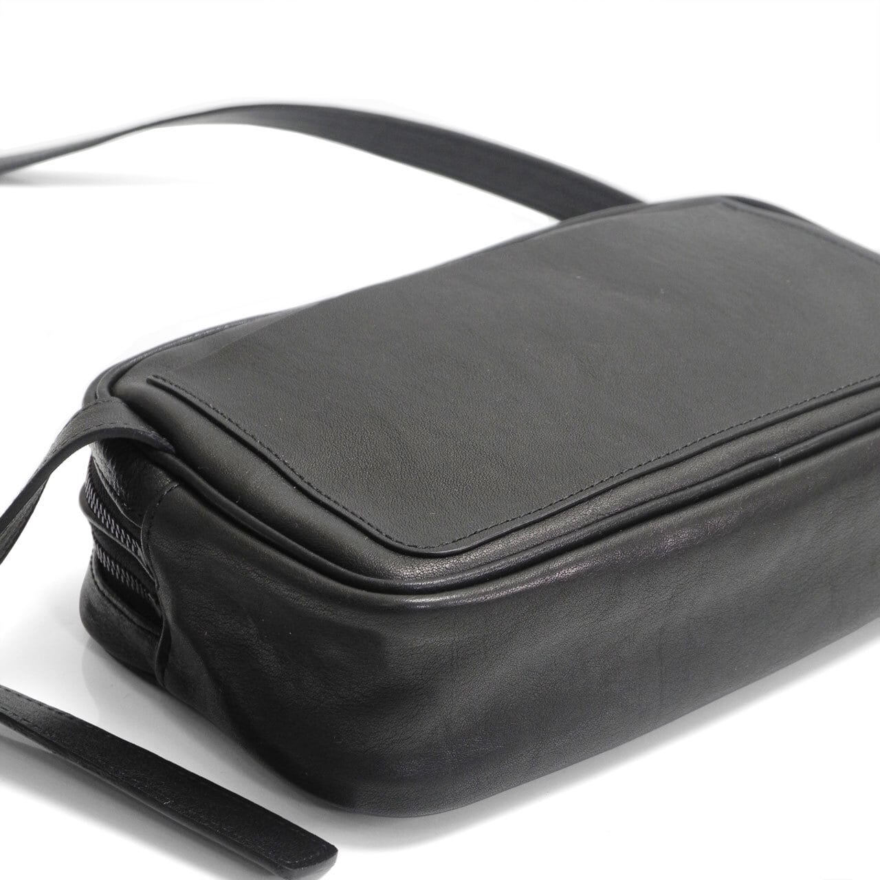 203ABG02 Leather shoulder bag 'double zip' ショルダーバッグ