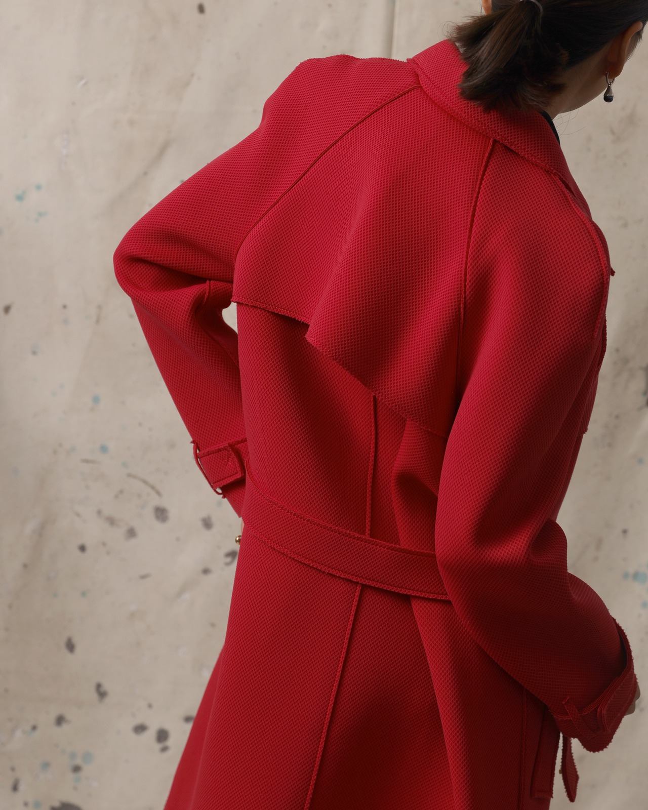 Lanvin / Mesh Belted Coat