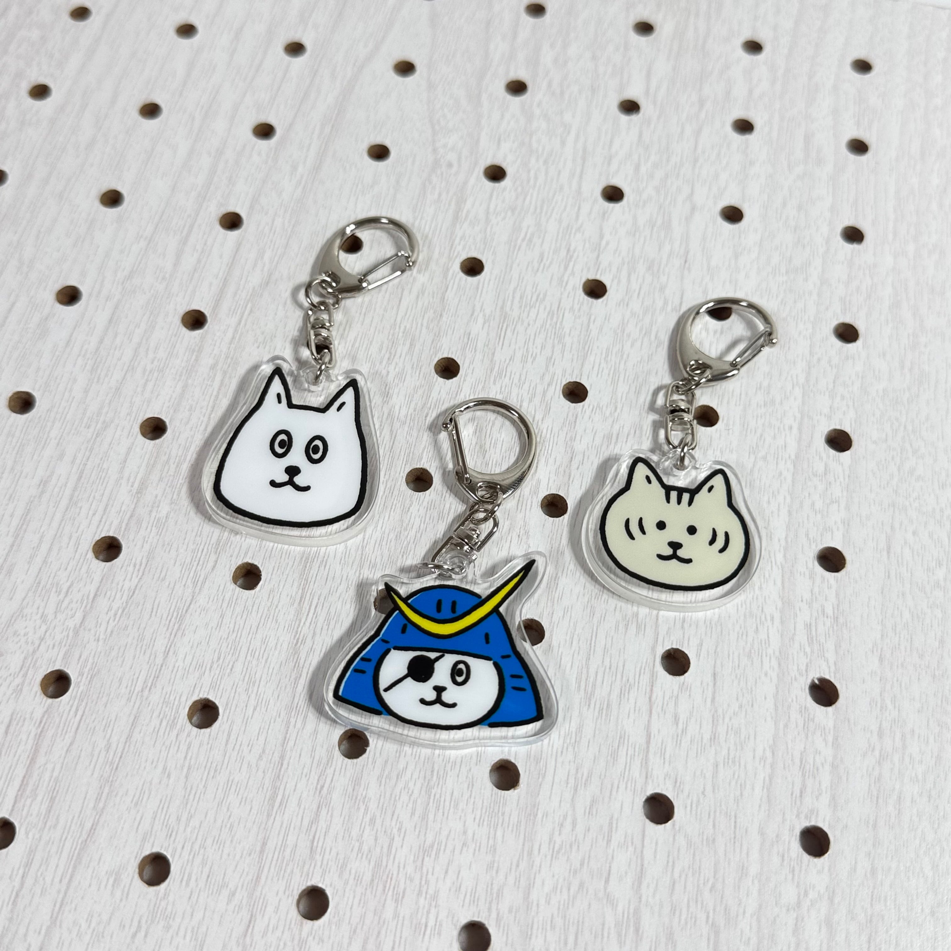 ネコムネandシバ 3Pキーホルダー | TORCH-Online Shop-