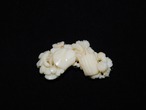 白珊瑚帯留 white coral obi sash clip(flowers)