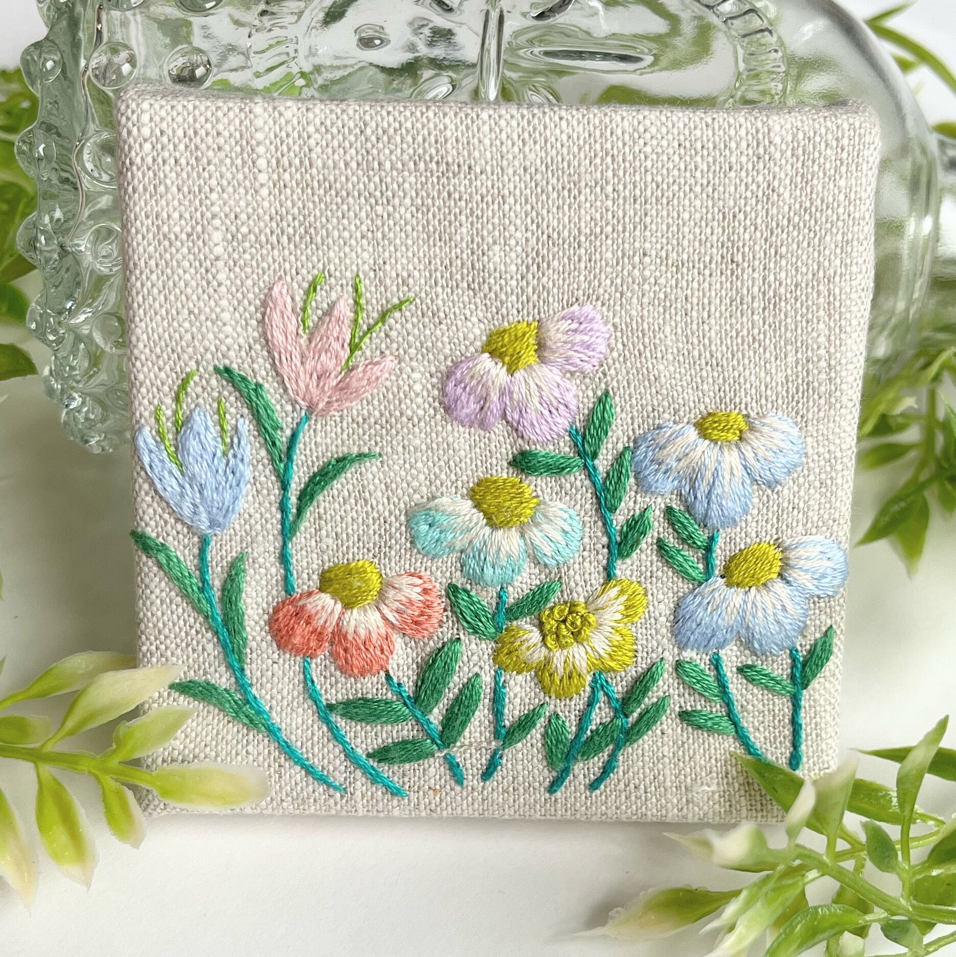 草花の刺繍パネル【botanical】#258 | j.couture