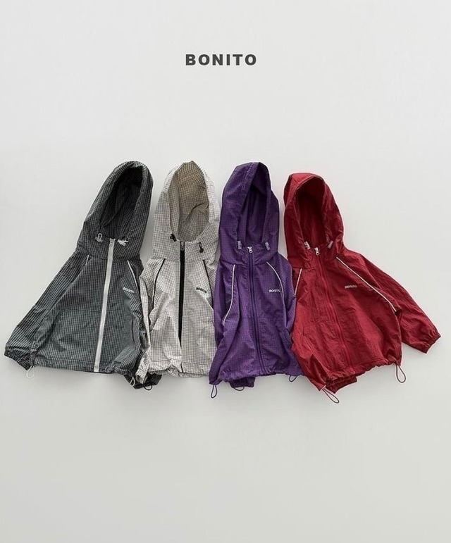 〚予約〛Check the windbreaker <kids><Jr><adult>