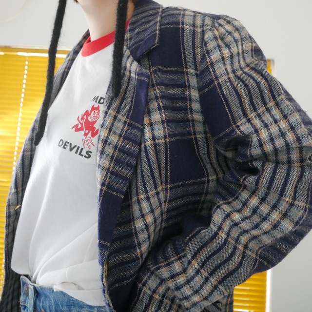 70-80s～US check jacket