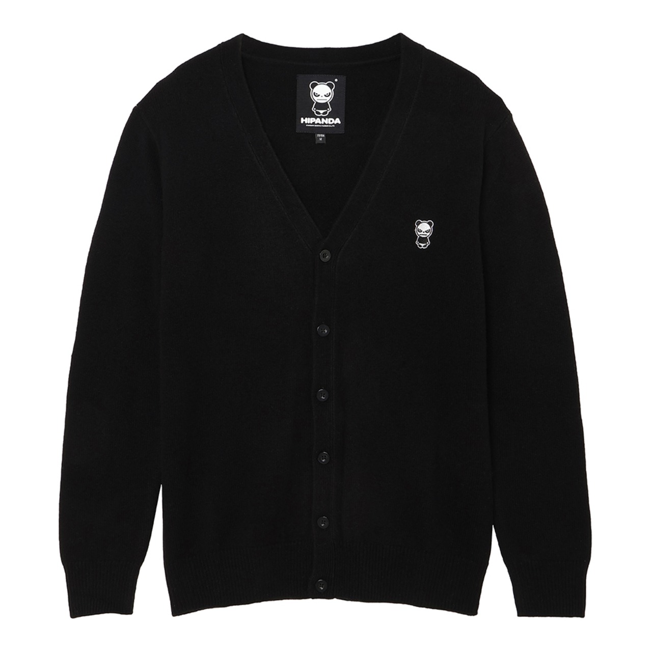 【HIPANDA ハイパンダ】男女兼用 カーディガン UNISEX CARDIGAN / BLACK・WHITE・GRAY