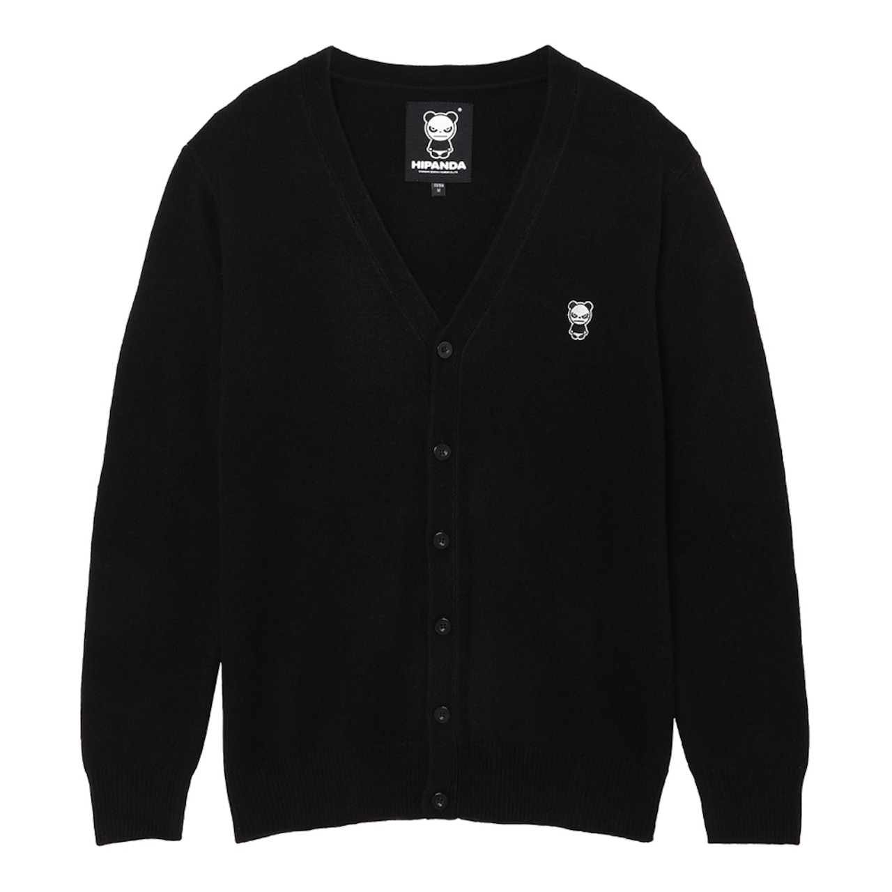 送料無料【HIPANDA ハイパンダ】男女兼用 カーディガン UNISEX CARDIGAN / BLACK・WHITE・GRAY