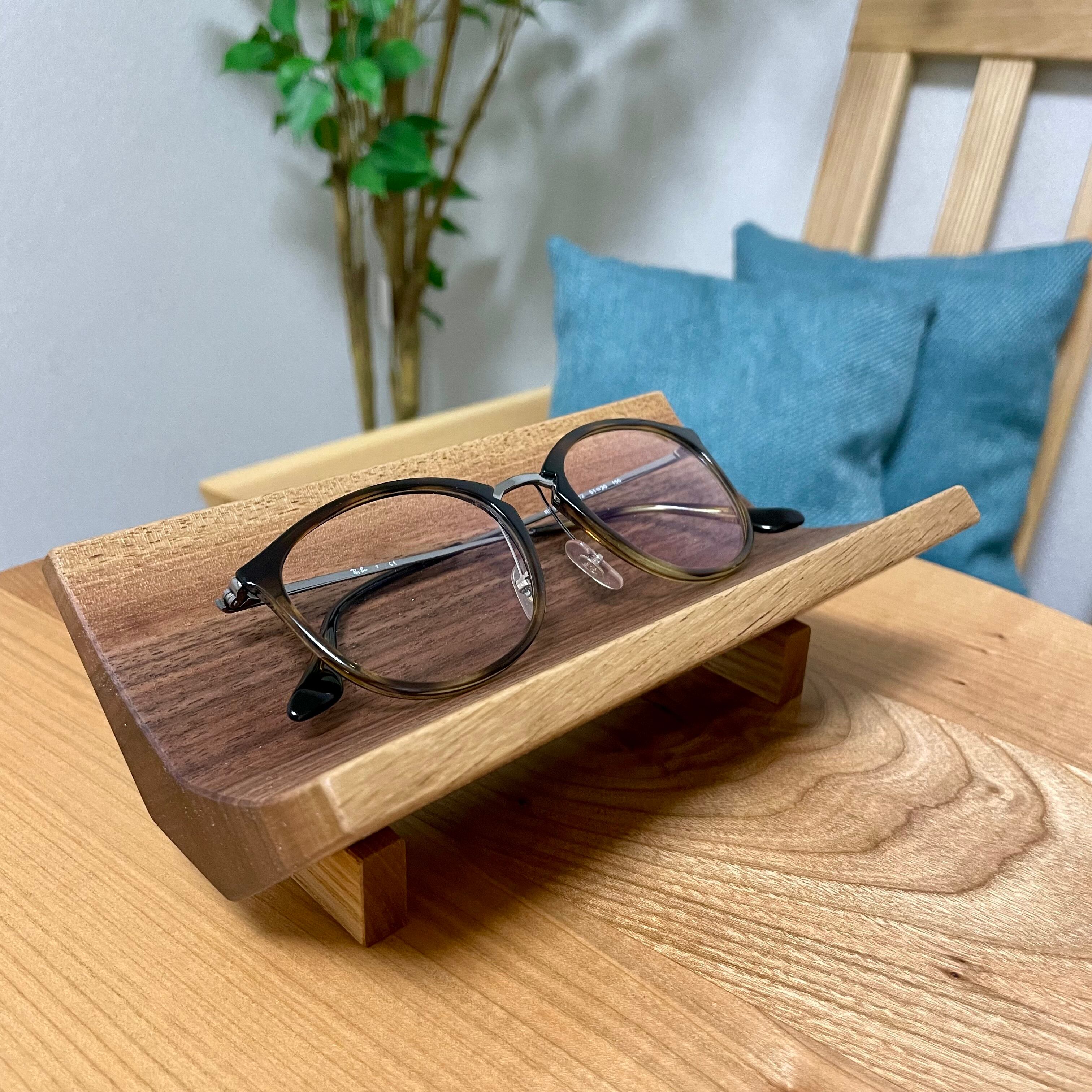 ウォールナット×ナラ】便利でおしゃれなメガネ置き・小物置き