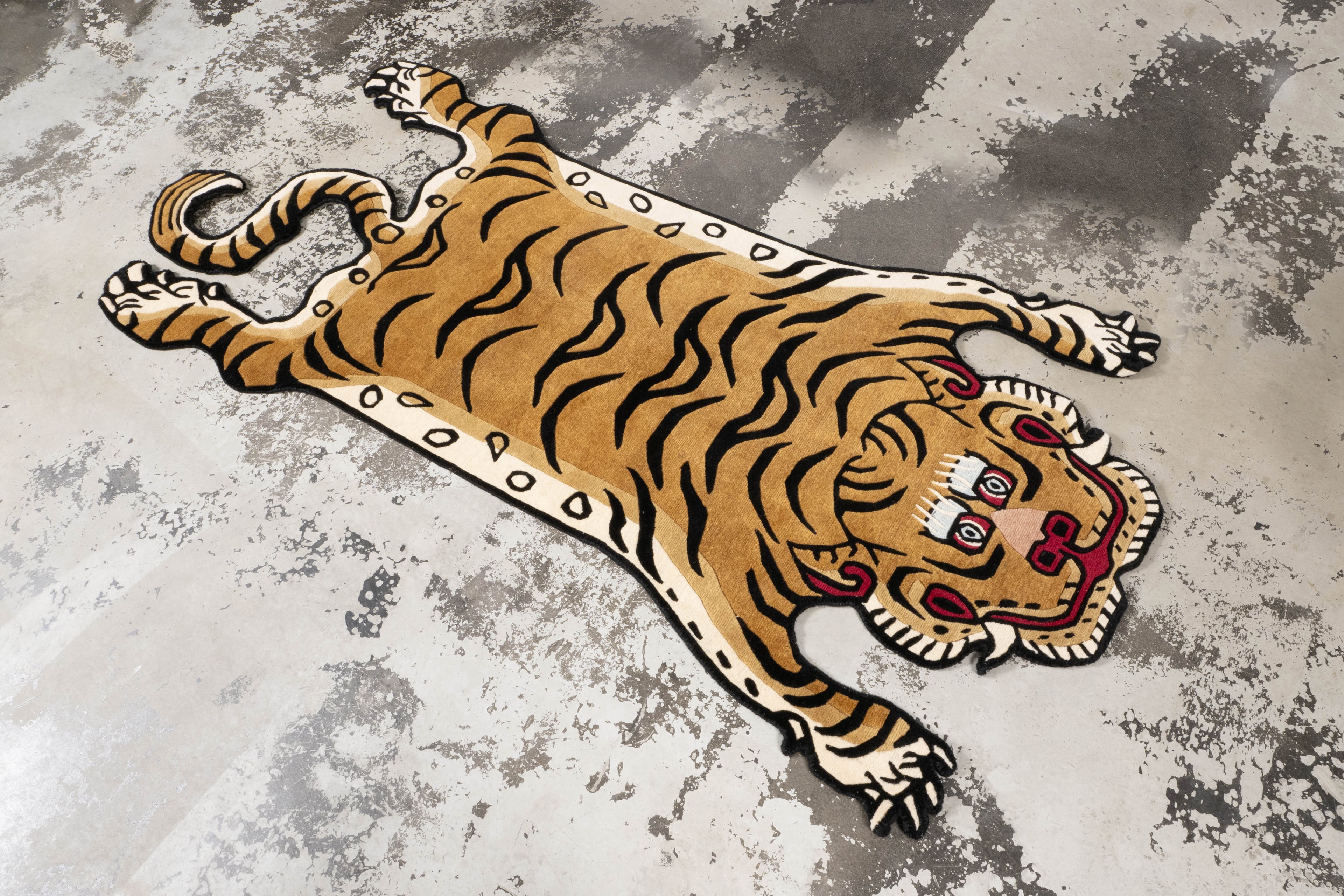 Tibetan Tiger Rug 《Lサイズ•ウール085》チベタンタイガーラグ