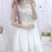 ✞ 胸元フリル＆編上げリボンティアードワンピース ✞ゴスロリ SM ミリ 甘ロリ クラロリ 和ロリ エレガント 黒ロリ 姫ロリ 華ロリ BB-BB5178126