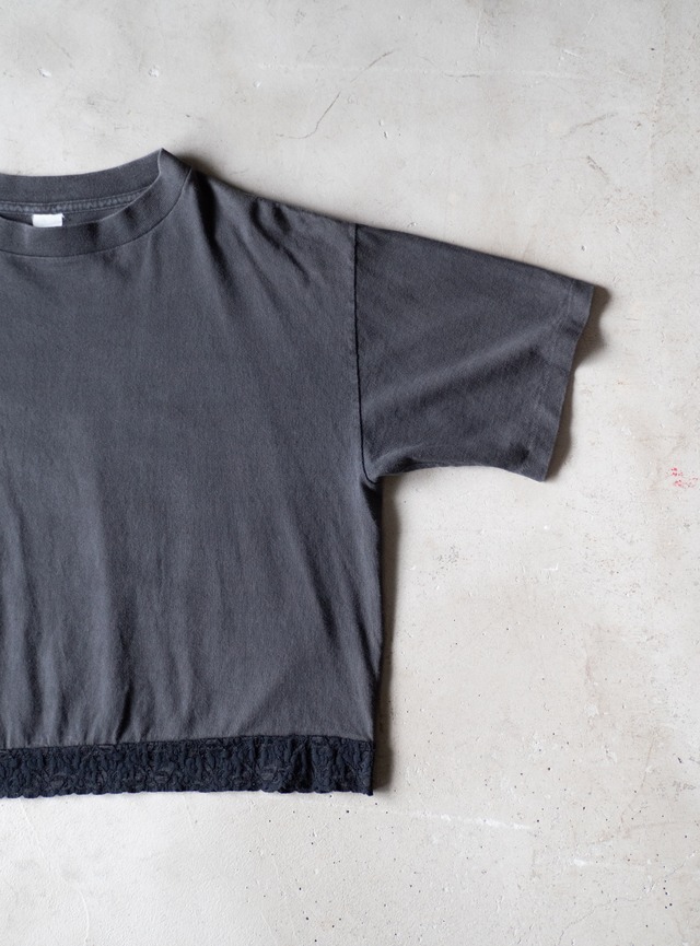 unknown 1990s Crew neck tee with lace