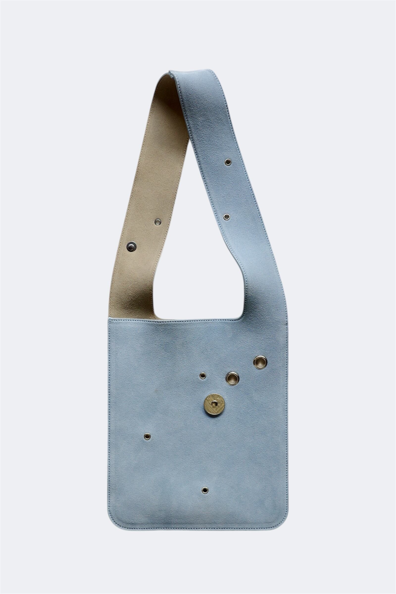 SIX 95【Shoulder Bag with Scattered Studs -Blue-】