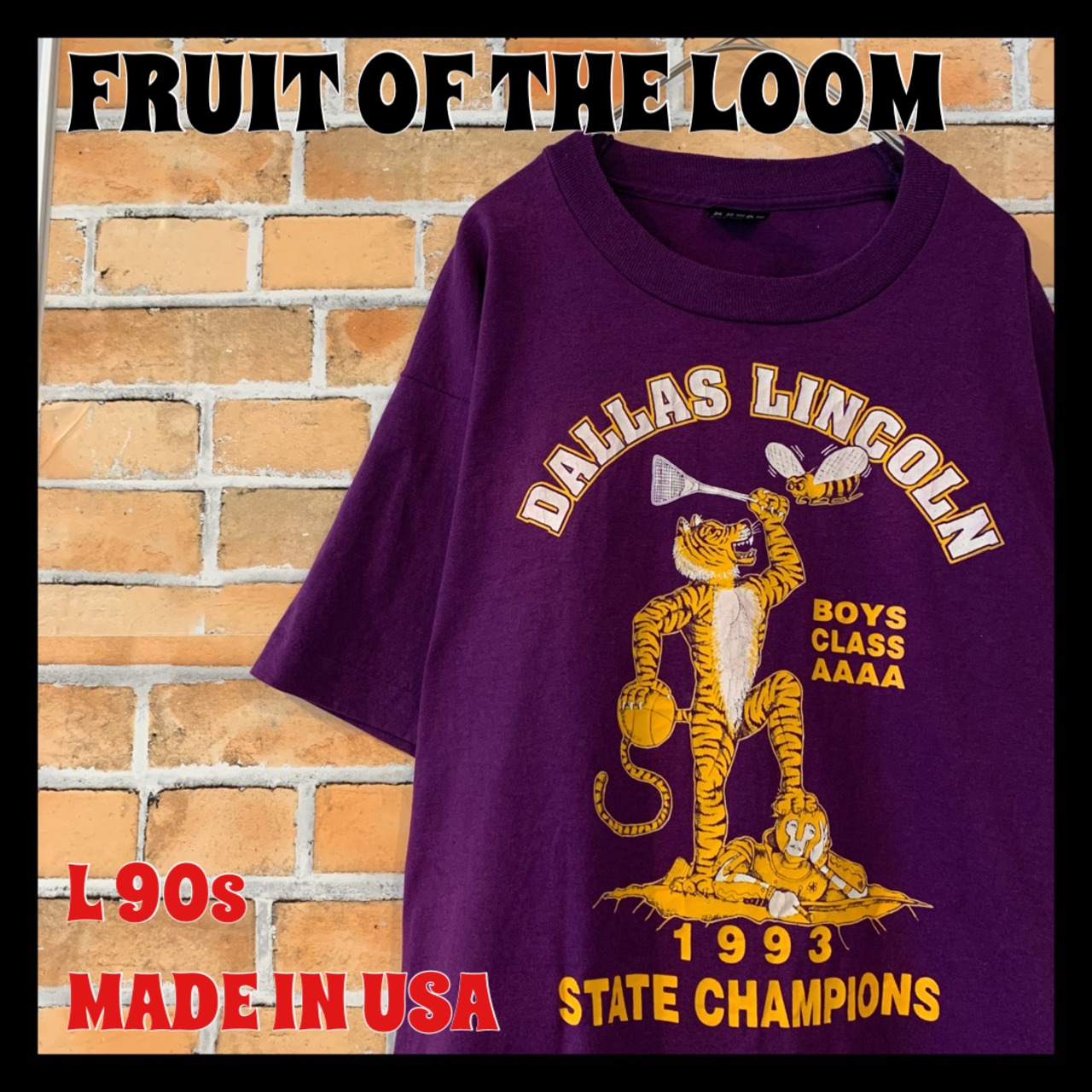 【FRUIT OF THE LOOM】1993 Tシャツ USA古着 バスケ