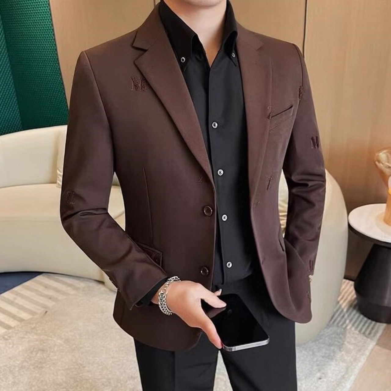 trendy slim suit jacket 00320