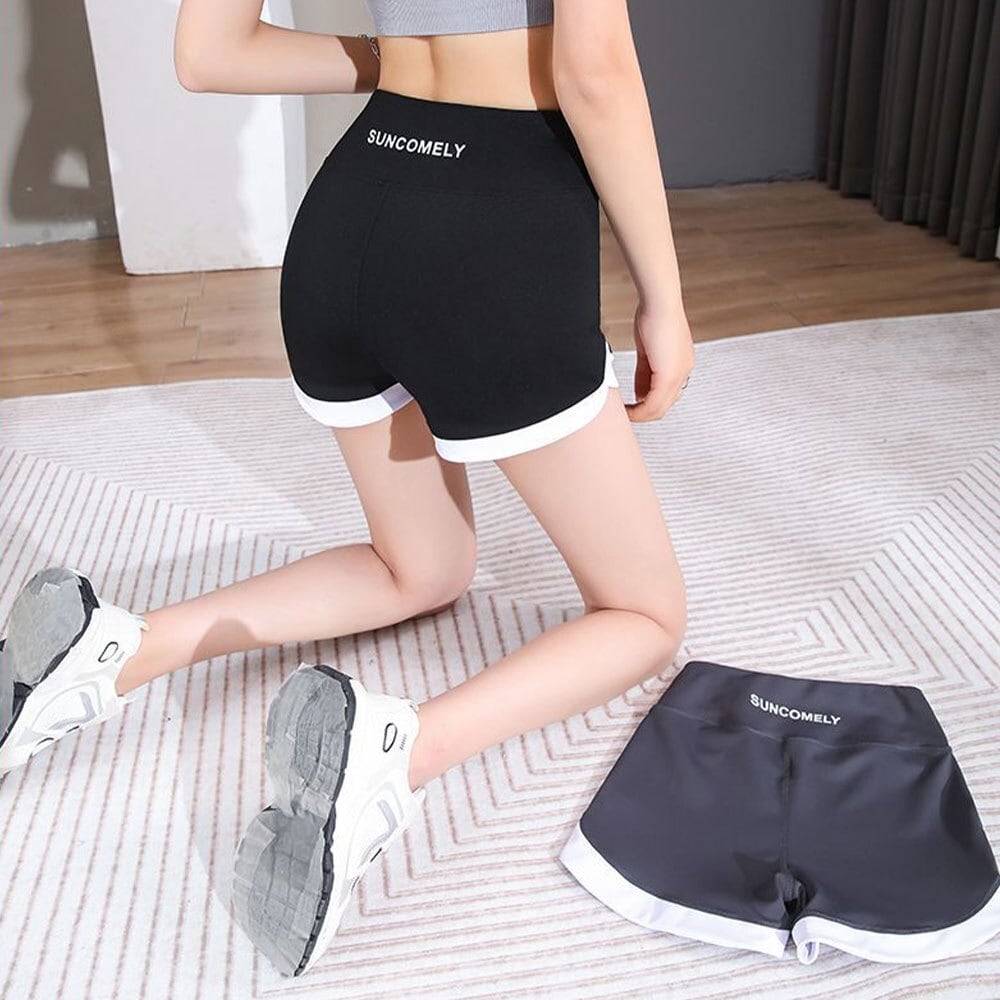 【送料無料】 スポーツ ショートパンツ ヨガ ダンス レディース 春夏 韓国 インナーパンツ ストレッチ 動きやすい バックロゴ スポーツパンツ 運動 フィットネス ヨガパンツ 大人可愛い 大人女子