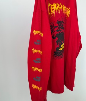 -TERRORIZER- Vintage 90s L Long Sleeve Print T-Shirt