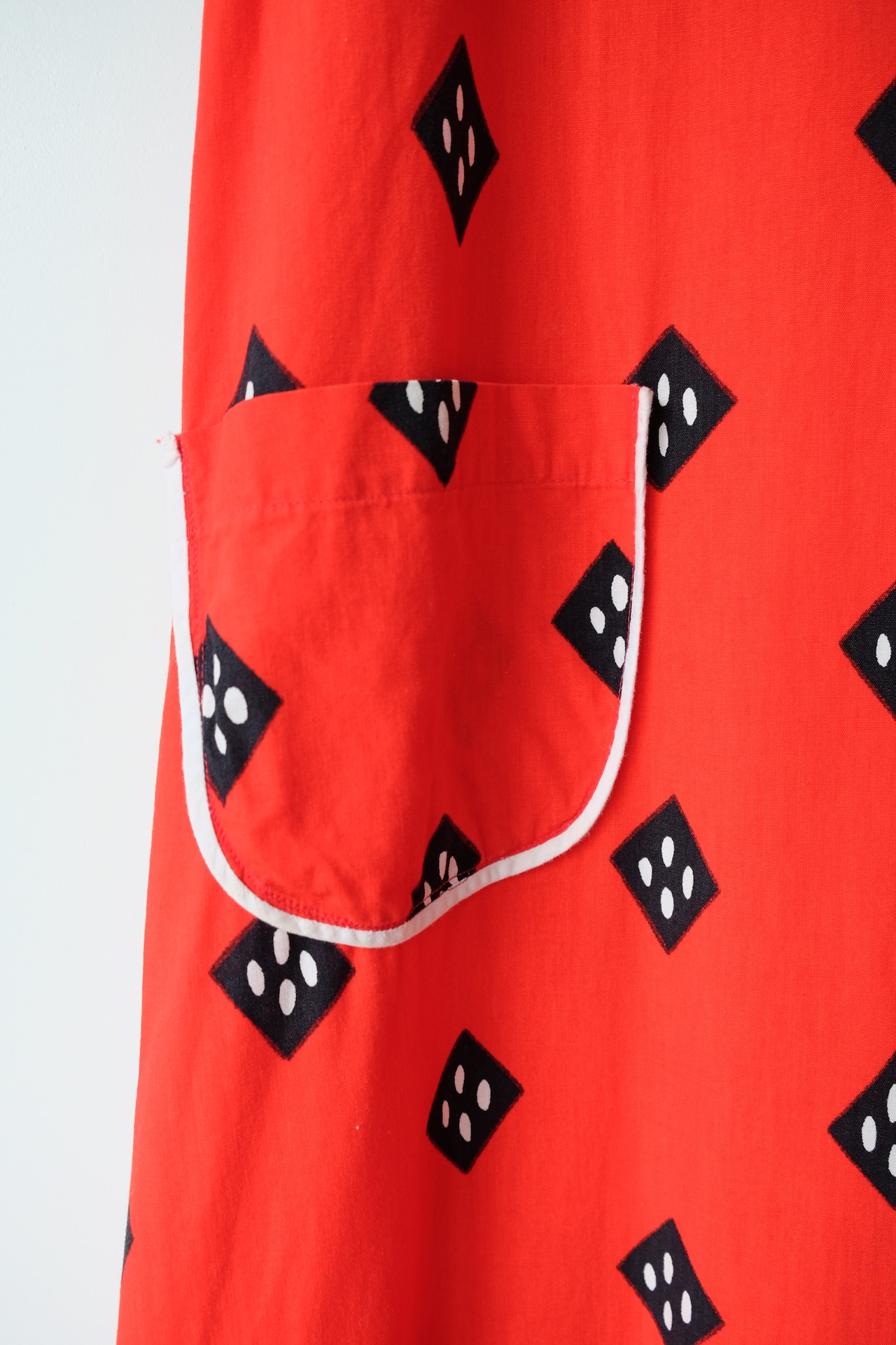 Rhombus dots apron dress