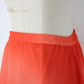 社交ダンス 衣装 スタンダード スカート レッスンウェア 練習着 オールシーズン Dance Fashion Pier オレンジ系 無地 シンプル 派手 ポリエステル スカート レディース フィット感 夕日色 体型カバー ダンスウェア ストレッチ 日常使い おしゃれ ルーズフィット ファッション 楽器演奏用 開放的 きれい シルエット 薄手 軽量 おすすめ